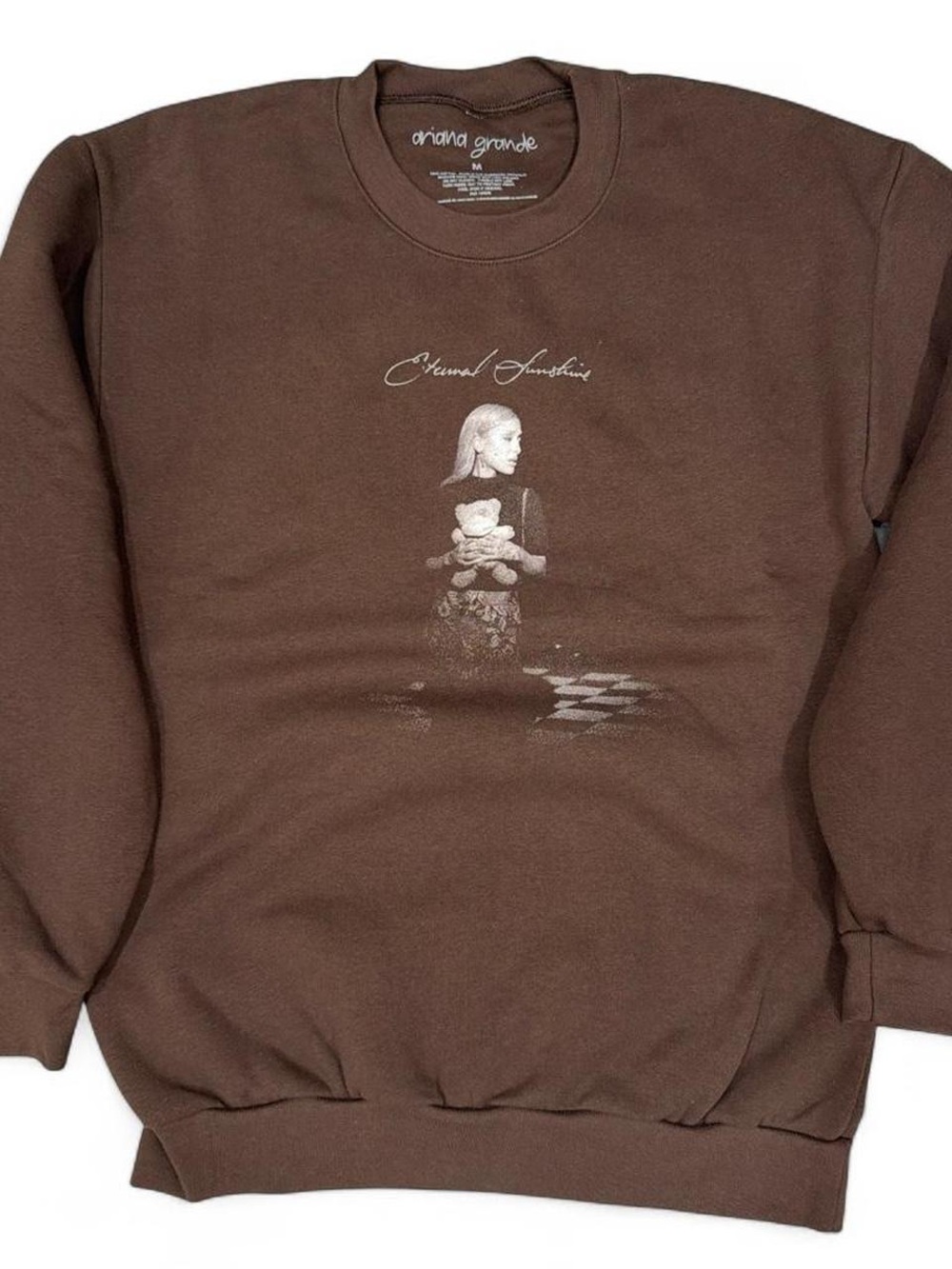 Ariana Grande Brown Graphic 'Eternal Sunshine' Crewneck
